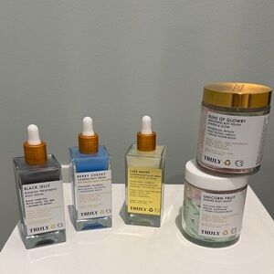 TRULY Skincare Collection with Gold and Blue Highlights NEW
